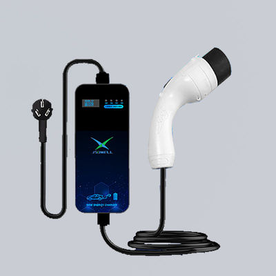 3.5KW 16A AC Portable EV Charger With Screen And Appointment Function